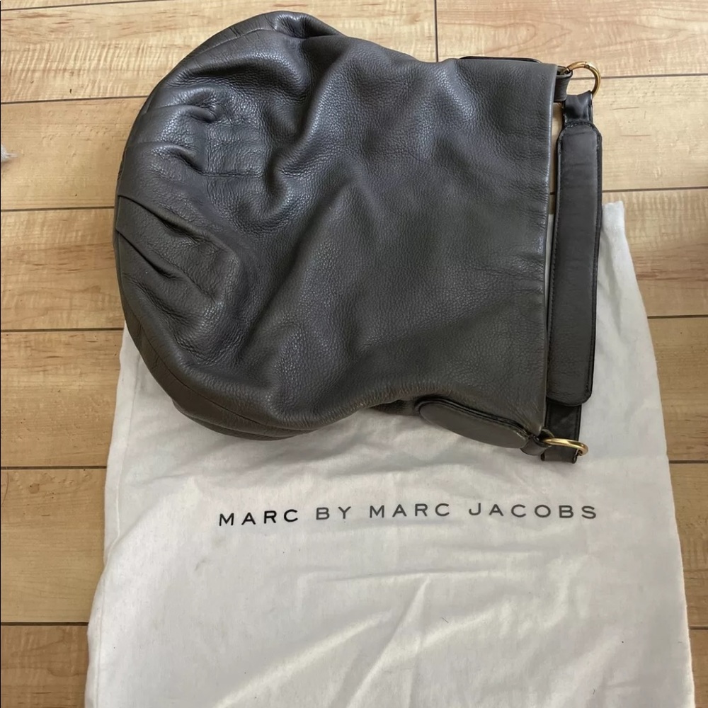 Marc by Marc Jacobs Standard Supply Workwear Grey Pebbled Leather Bag - Picture 5 of 9